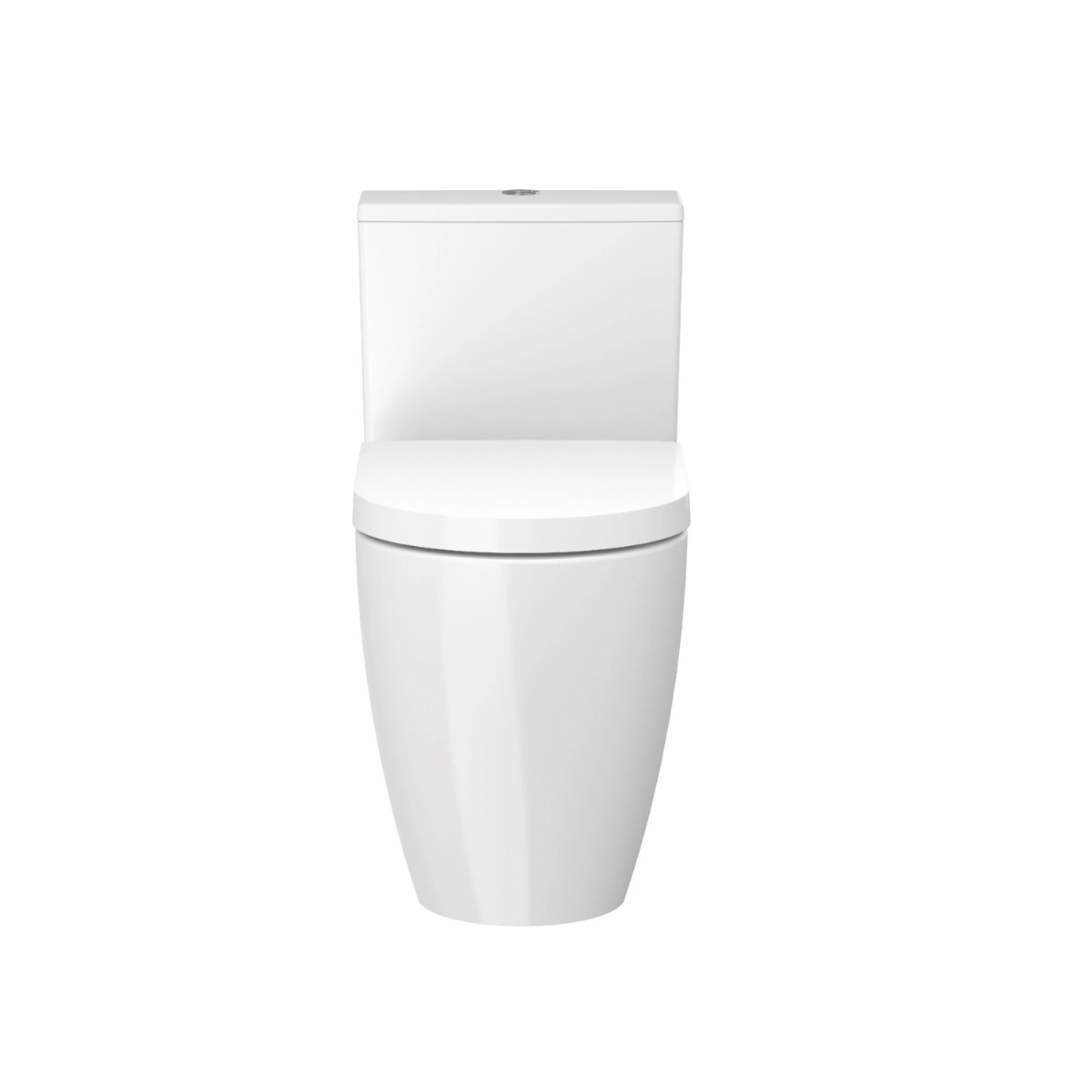 Duravit D4201800 ME by Starck 0.92/1.32 GPF 12" Rough Floor Mounted Dual Flush Elongated One Piece Toilet with Seat and Top Push Button in White