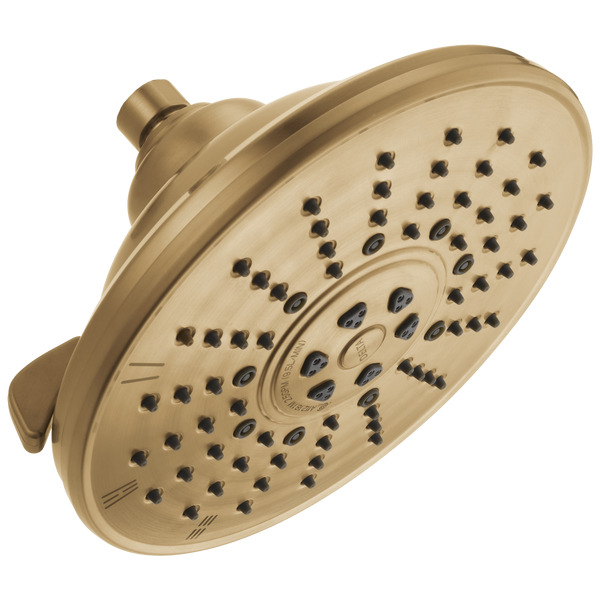 Delta 52680-CZ 2.5 GPM 3-Setting Raincan Shower Head in Champagne Bronze
