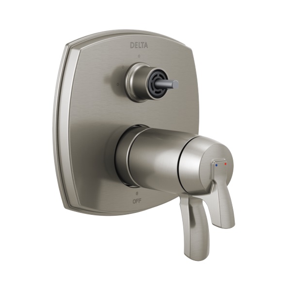 Delta T27T876-SSLHP Stryke 17 Thermostatic Integrated Diverter Trim Only with Three Function Diverter  in Stainless (Rough and Handles Sold Separately)