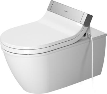 Duravit 2544090092 Darling New 1.6 GPF Wall Mounted Elongated Toilet Bowl Only in White (Seat and Tank Sold Separately) 