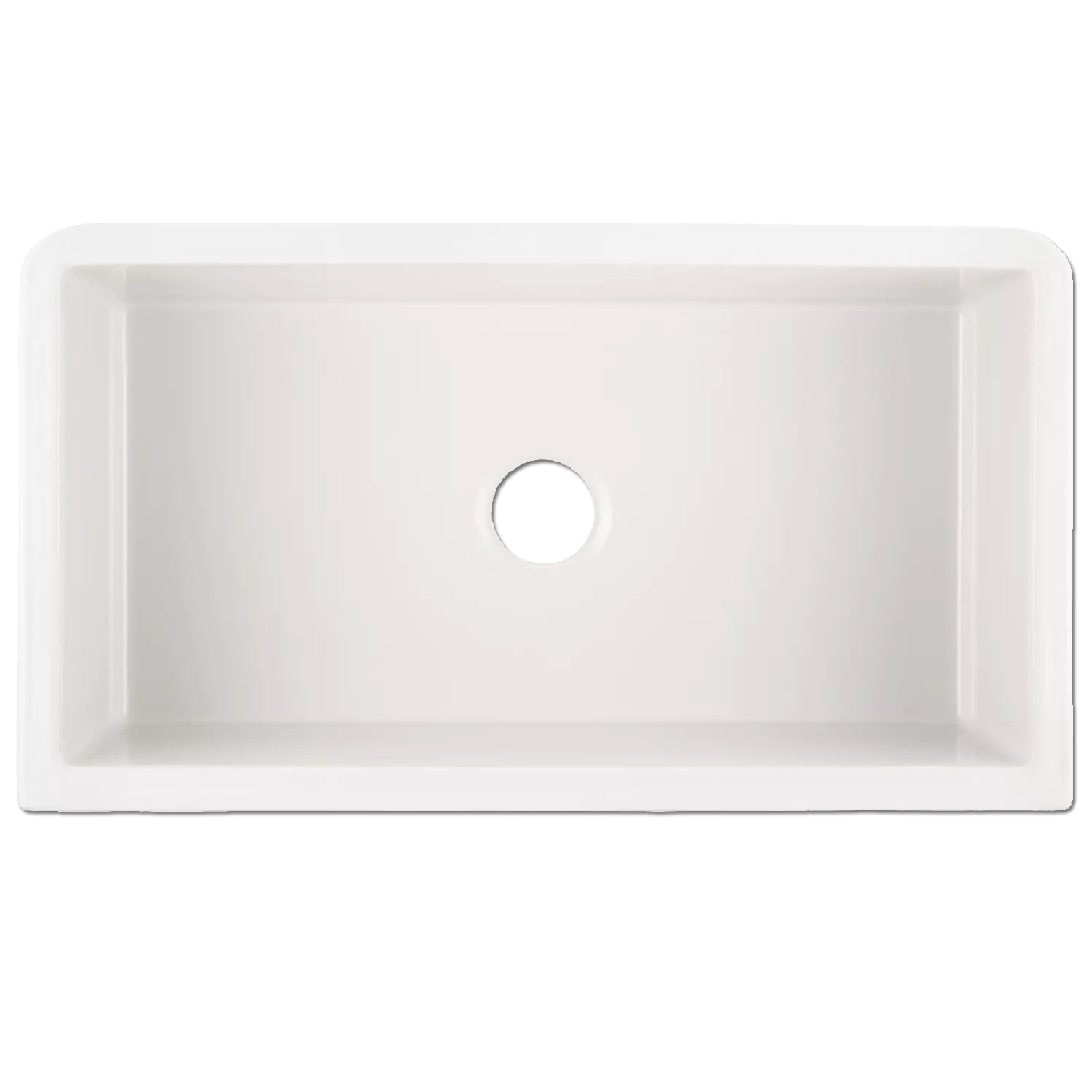 Emory and Bond 30 Inch Oslo Series White Farmhouse / Apron Front Kitchen Sink 30"L x 18"W Oslo-30 EB20030
