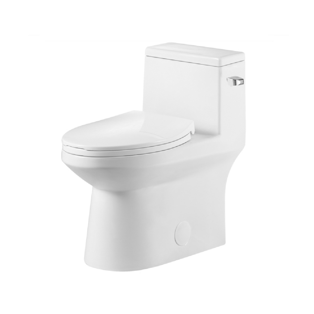 Emory and Bond 23051R 1.28 GPF 12" Rough-In Vitreous China Siphonic One Piece Toilet with Right Side Single Flush Lever in White