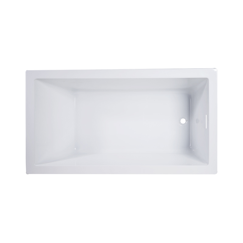 Emory and Bond EB5603000S Salem Drop In Bath Tub 60" L X 30" W X 19.5" H, Acrylic, Glossy, Rectangular, Slotted Drain, 66 Gallons in White