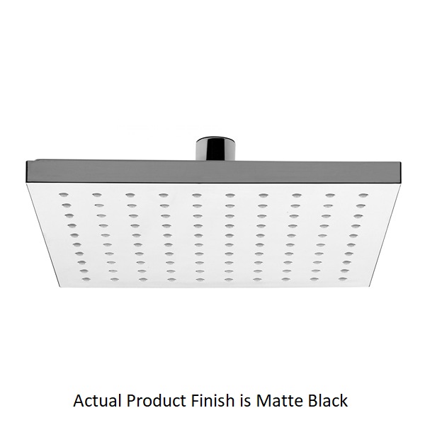 Emory and Bond EB840312BLK Square 8" Shower Head in Matte Black