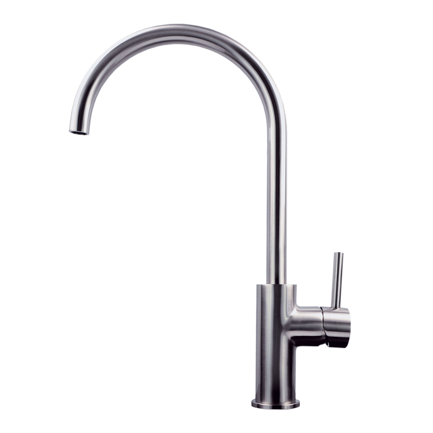 Emory and Bond EBKSG20BN Classico Series Gooseneck Swivel Kitchen Faucet in Brushed Nickel