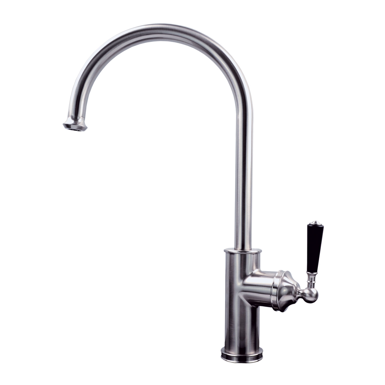 Emory and Bond EBKSG21BN Nero Series Swivel Single Handle Kitchen Faucet in Brushed Nickel