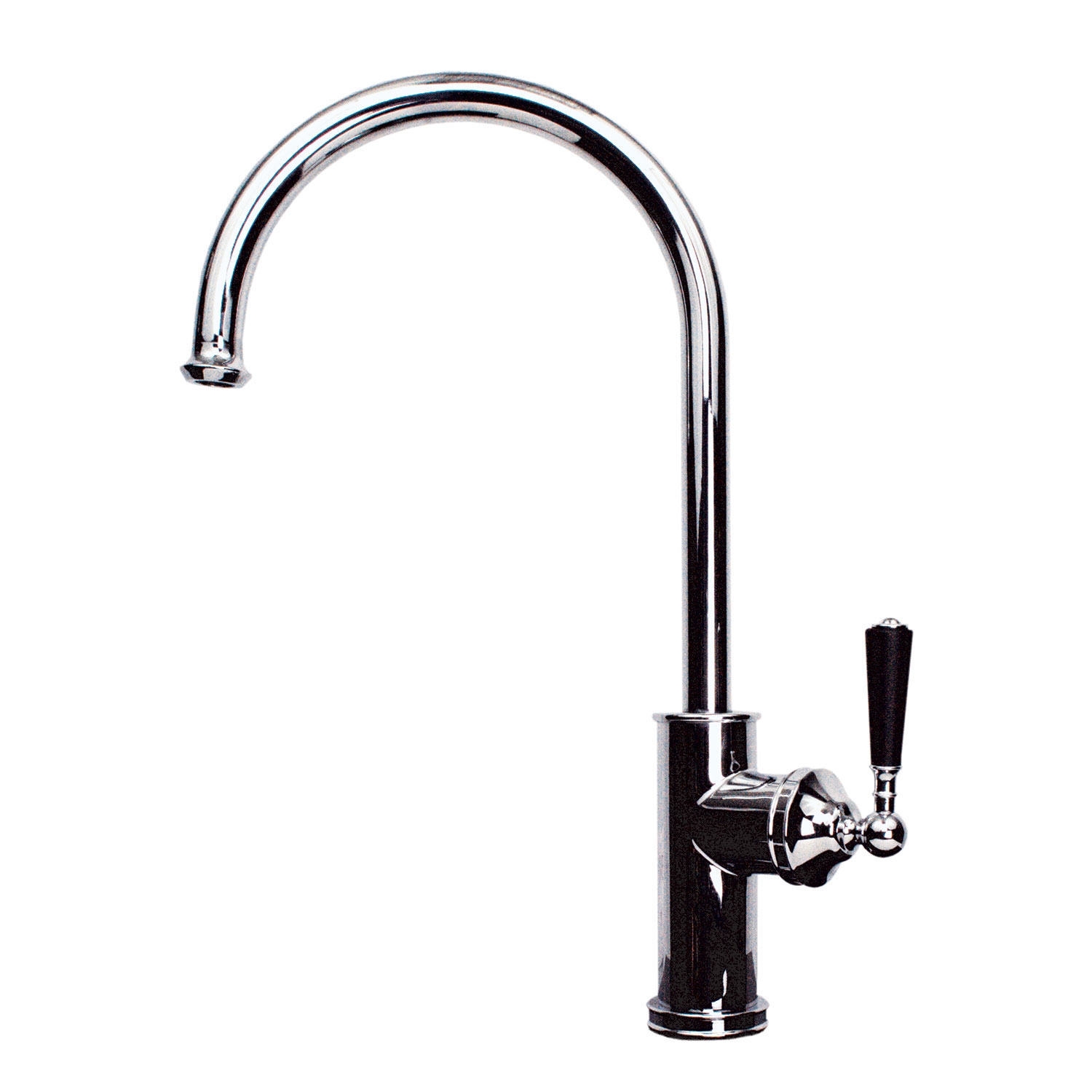 Emory and Bond EBKSG21CP Nero Series Swivel Single Handle Kitchen Faucet in Polished Chrome