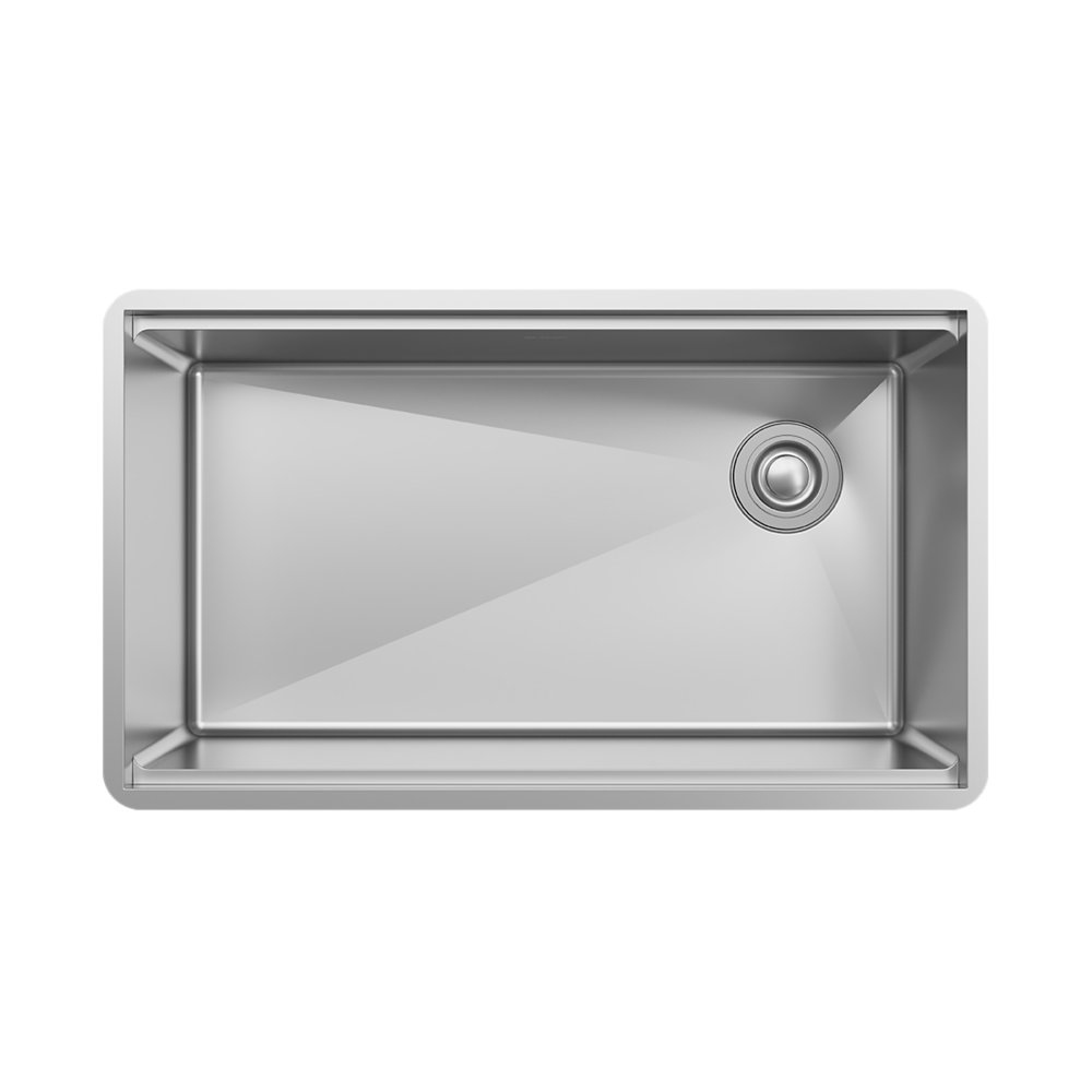 Elkay ECTRU30169RTWC Crosstown® 31-1/2" L X 18-1/2" W X 9" H  Workstation Stainless Steel Single Bowl Undermount Sink Kit