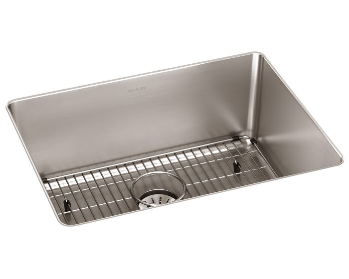Elkay ELUHH2115TPDBG Lustertone Iconix Single Bowl 24.62"L x 18.50"W x 9.50"H Undermount Sink Kit with Perfect Drain in Luminous Satin