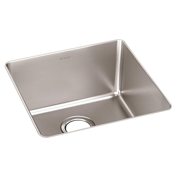 Elkay ELUH1616T Lustertone Iconix® 18-1/2" Single Basin Undermount Kitchen Sink in Stainless Steel