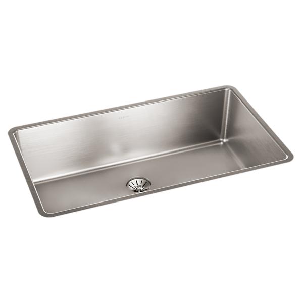Elkay ELUHH3017TPD Lustertone Iconix Single Bowl Undermount Sink with Perfect Drain® in Luminous Satin