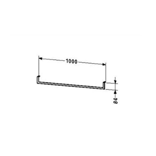 Duravit FO998600000 Fogo 39-3/8" X 1/2" Towel Rail Under Consoles