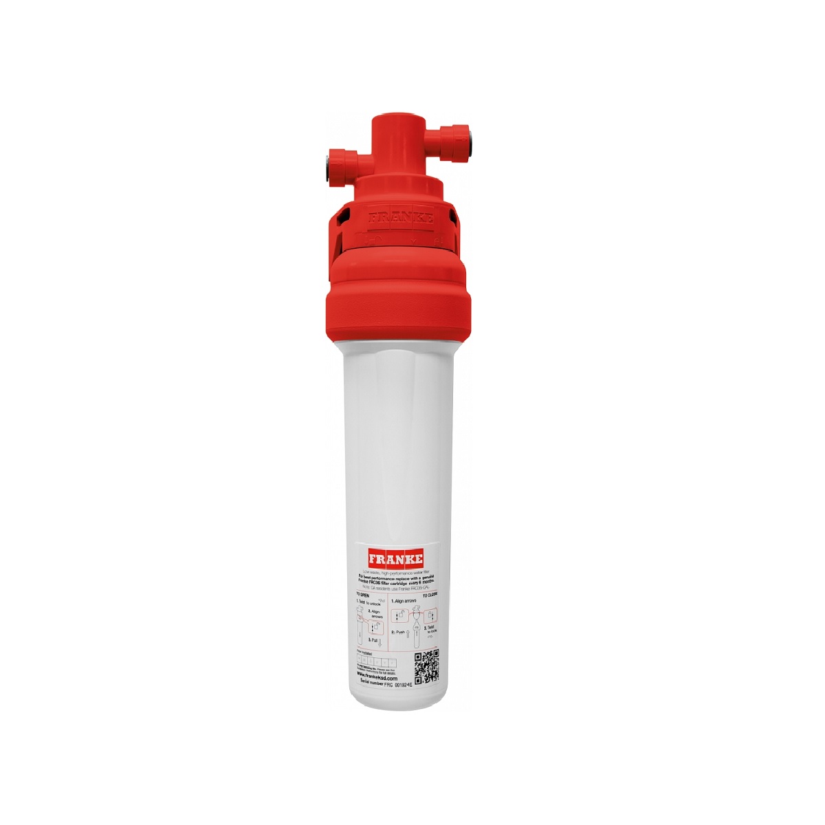 Franke FRCNSTR100 3-1/2" W X 13-1/8" H Water Filtration System with Filter in White