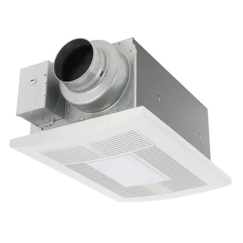 Panasonic FV-0511VHL1 WhisperWarm DC 50-80-110 CFM Ceiling Exhaust Fan with LED Light/Night Light and Heater In White