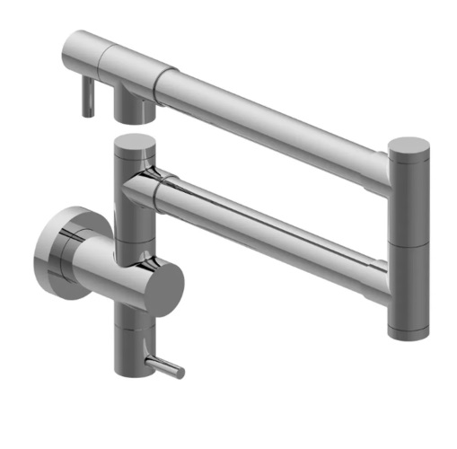 Graff G-4910-LM41P-BNI M.E. 25 1.8 GPM Wall Mounted Single Hole Pot Filler in Brushed Nickel