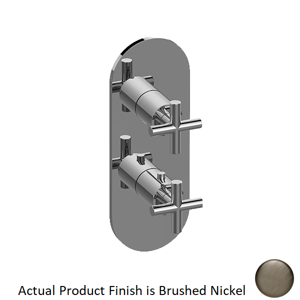 Graff G-8047-C17E0-BNI-T M.E. M-Series Valve Trim with Two Handles in Brushed Nickel