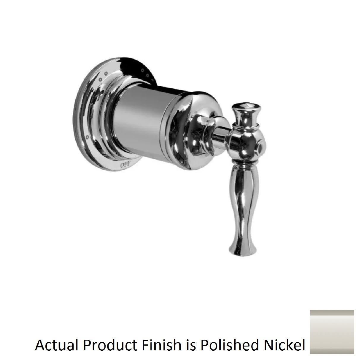 Graff G-8090-LM22S-PN-T Lauren Volume Control with Metal Lever Handle in Polished Nickel