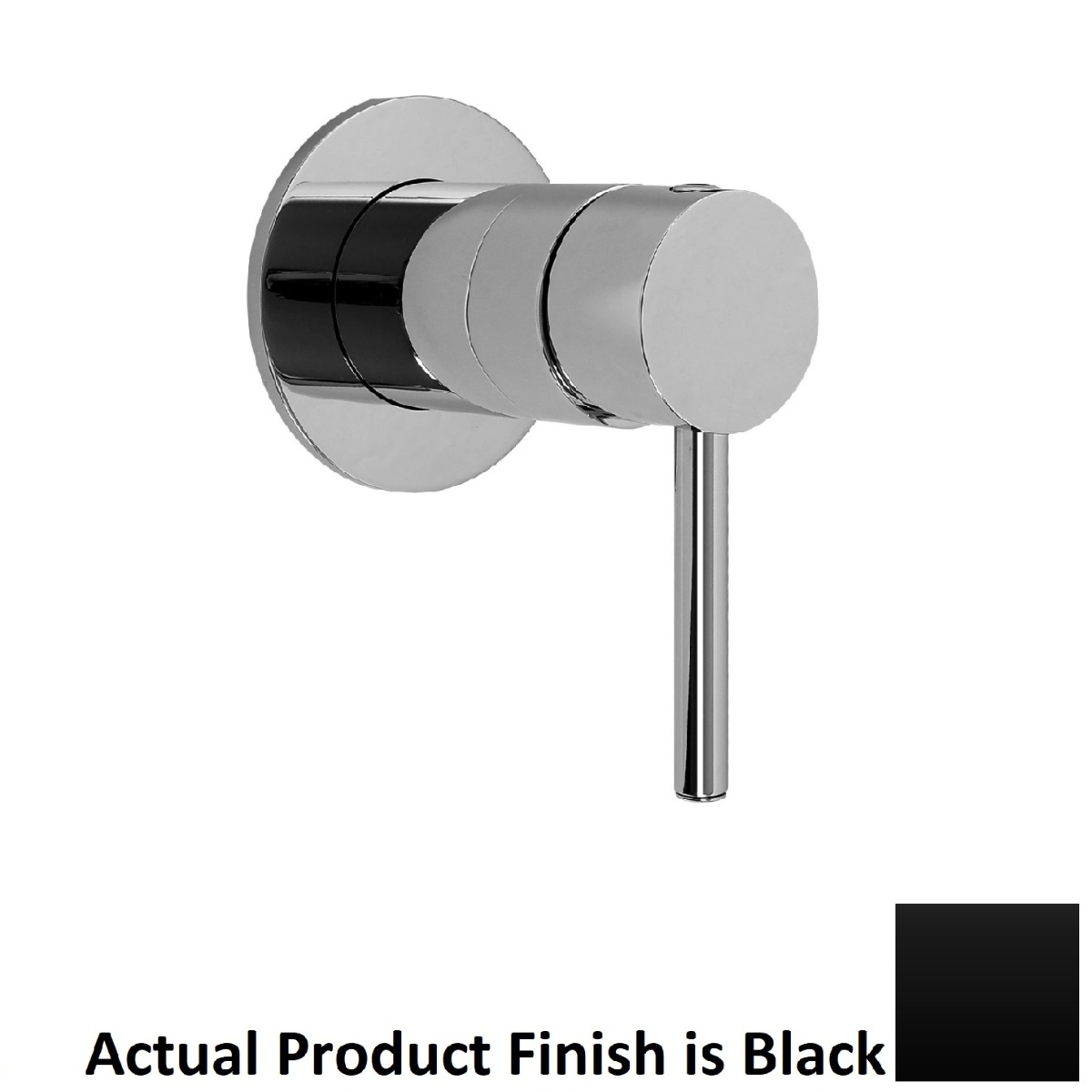 Graff G-8093-LM37S-BK-T M.E. Volume Control Valve Trim with Metal Lever Handle in Matte Black (Rough Sold Separately)