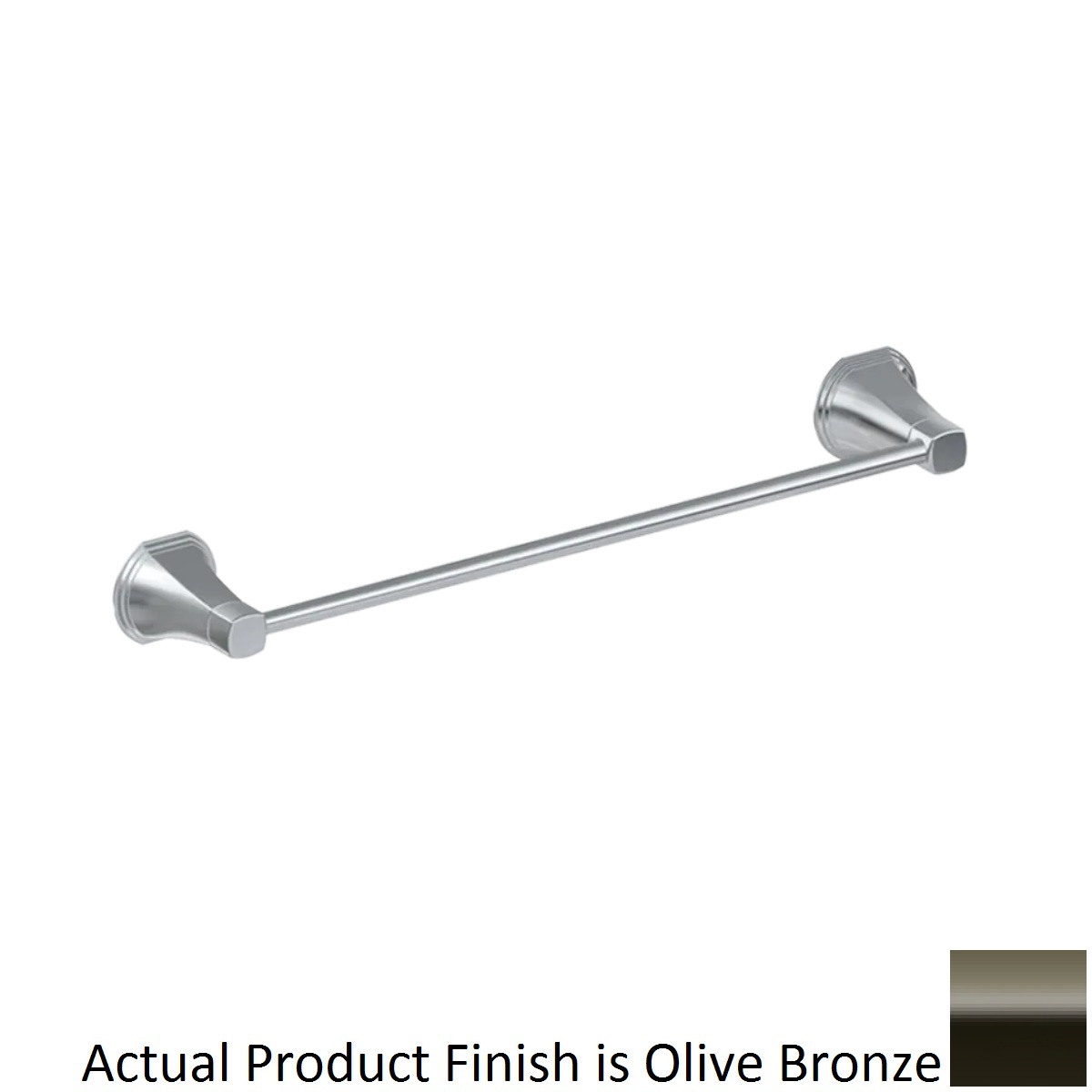 Graff G-9508-OB Finezza Uno 24" Width Bathroom Towel Bar in Olive Bronze
