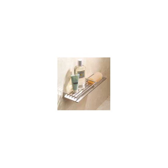 Ginger 28501/SN 28501-15 Surface 14 Inch Combo Shower Shelf In Satin Nickel
