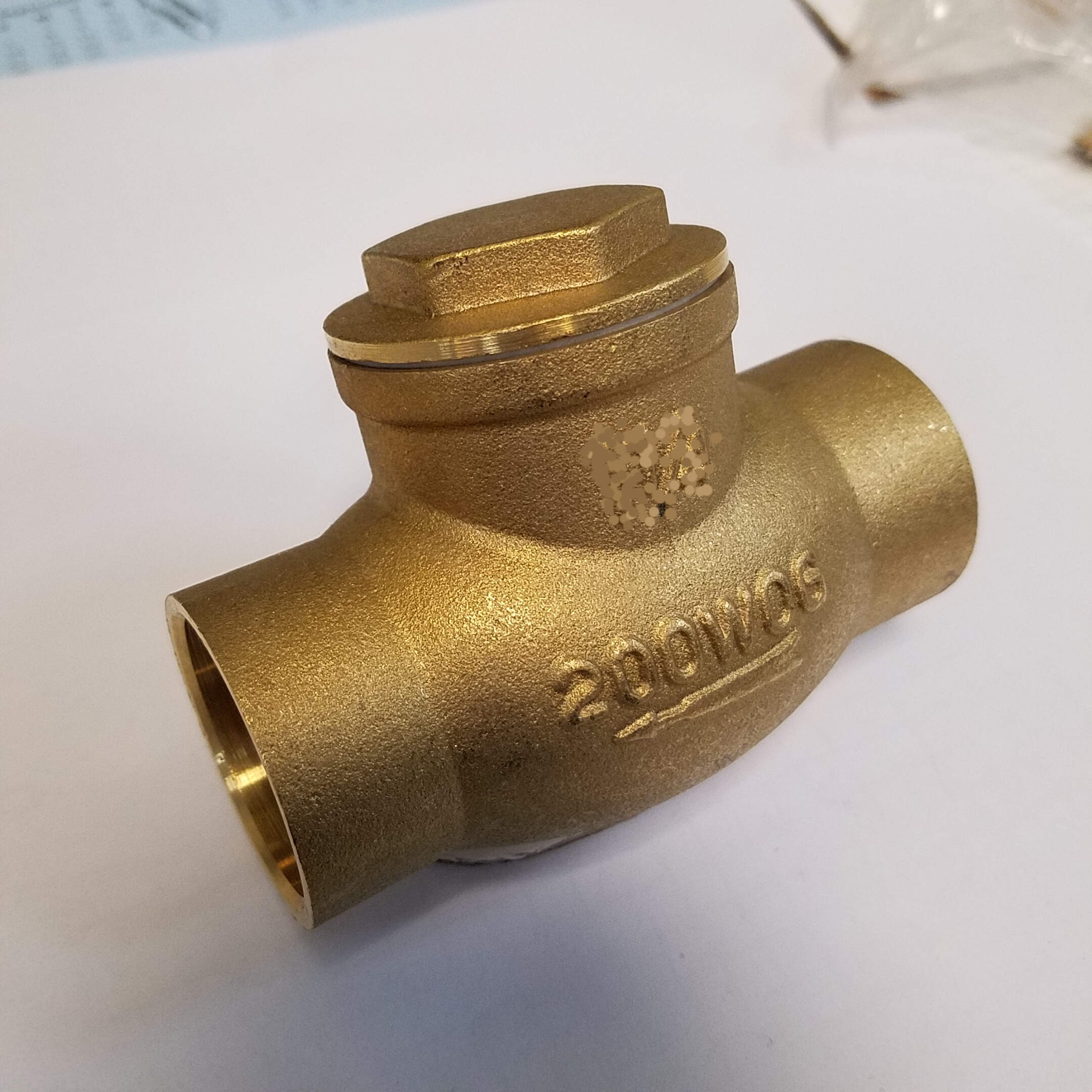Granite GCHCC05 Brass Check Swing Valve, 1/2" Solder
