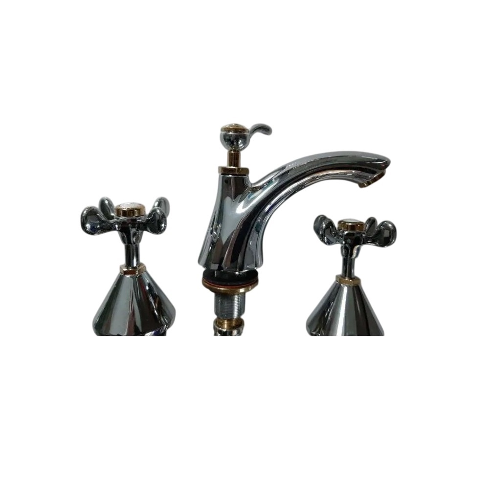 Zazzeri 420100 Isadora Widespread Faucet in Polished Chrome