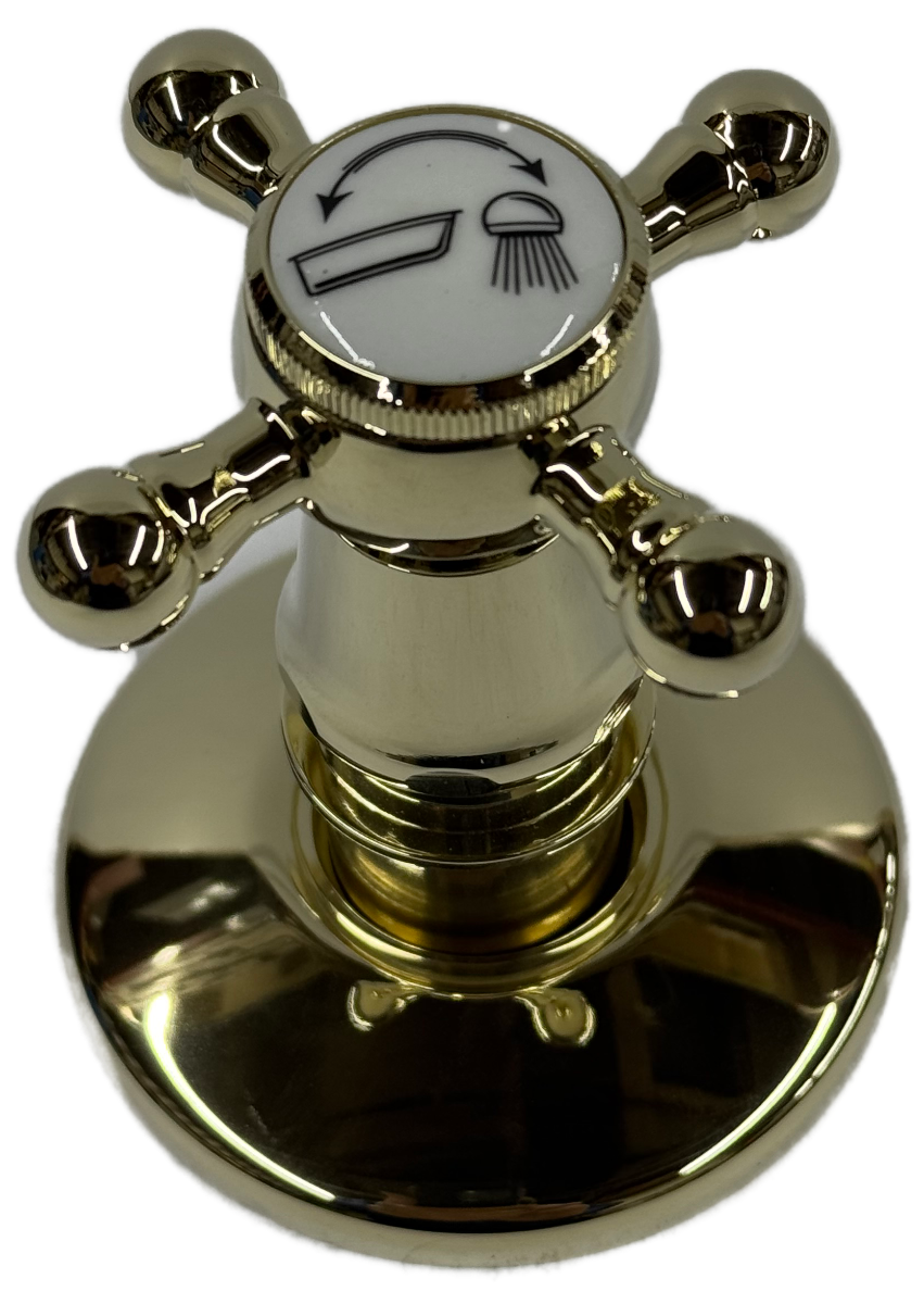 Colonial Classic Port Diverter Trim Only in Diamond (Rough Sold Separately) Jado 876711.167 Victorian