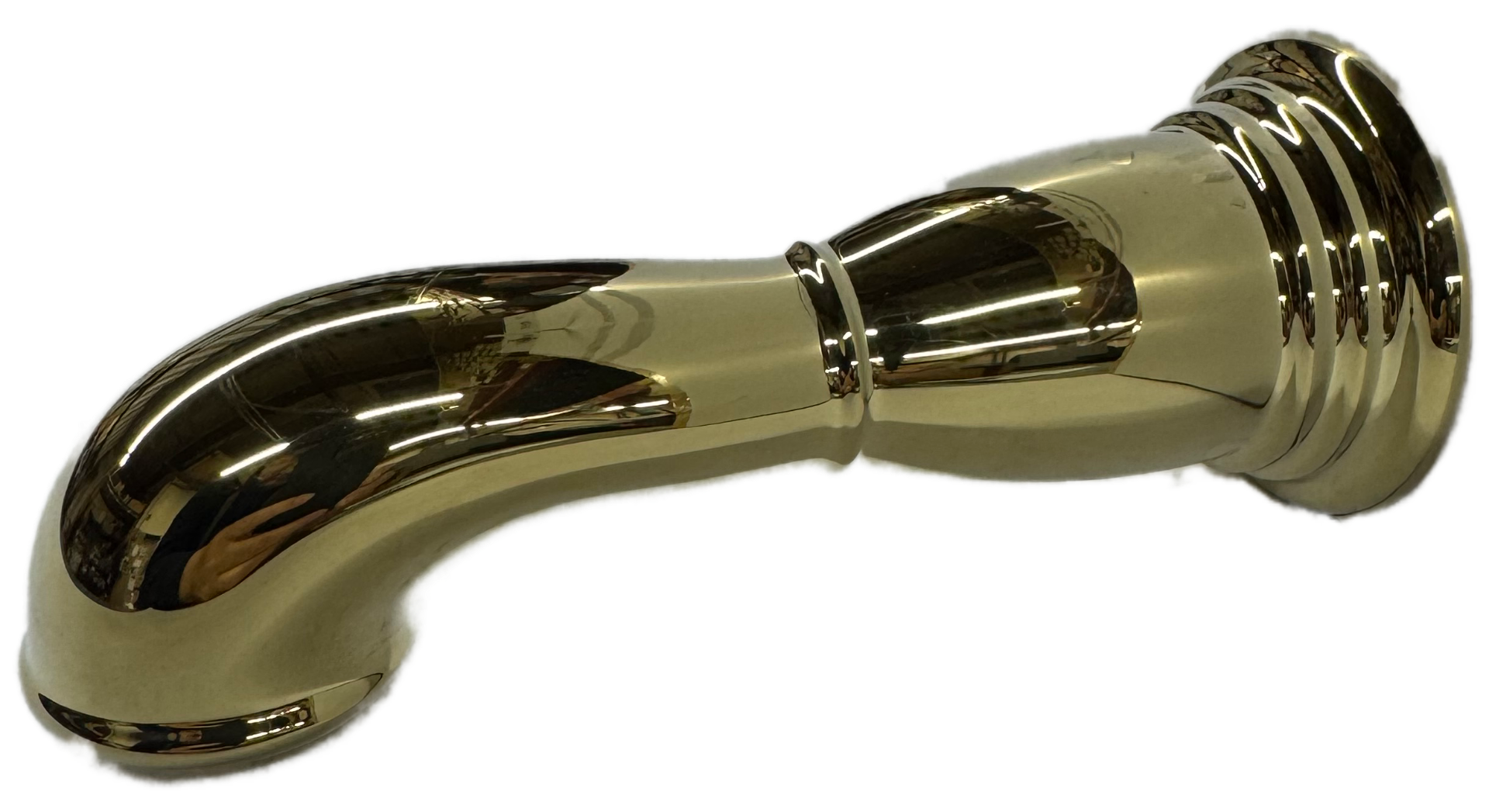 Hansgrohe 06088930 Retroaktiv Wall mounted Tub Spout in Polished Brass