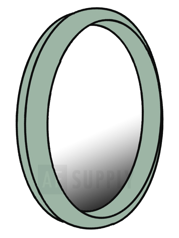 Kohler 10513-71 Colibr Lighted circle mirror in seafoam green
