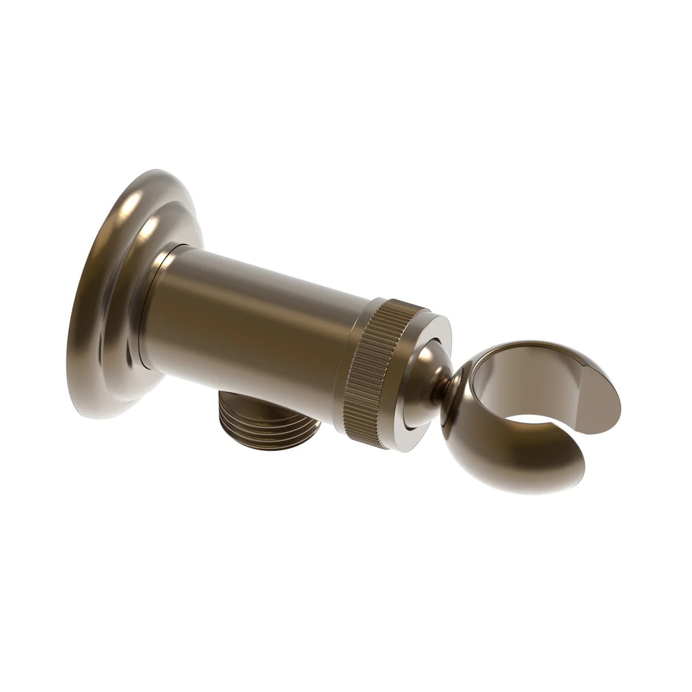 Phylrich K6002/047 Wall Mounted Bracket for Hand Shower with 1/2" Outlet in Antique Brass