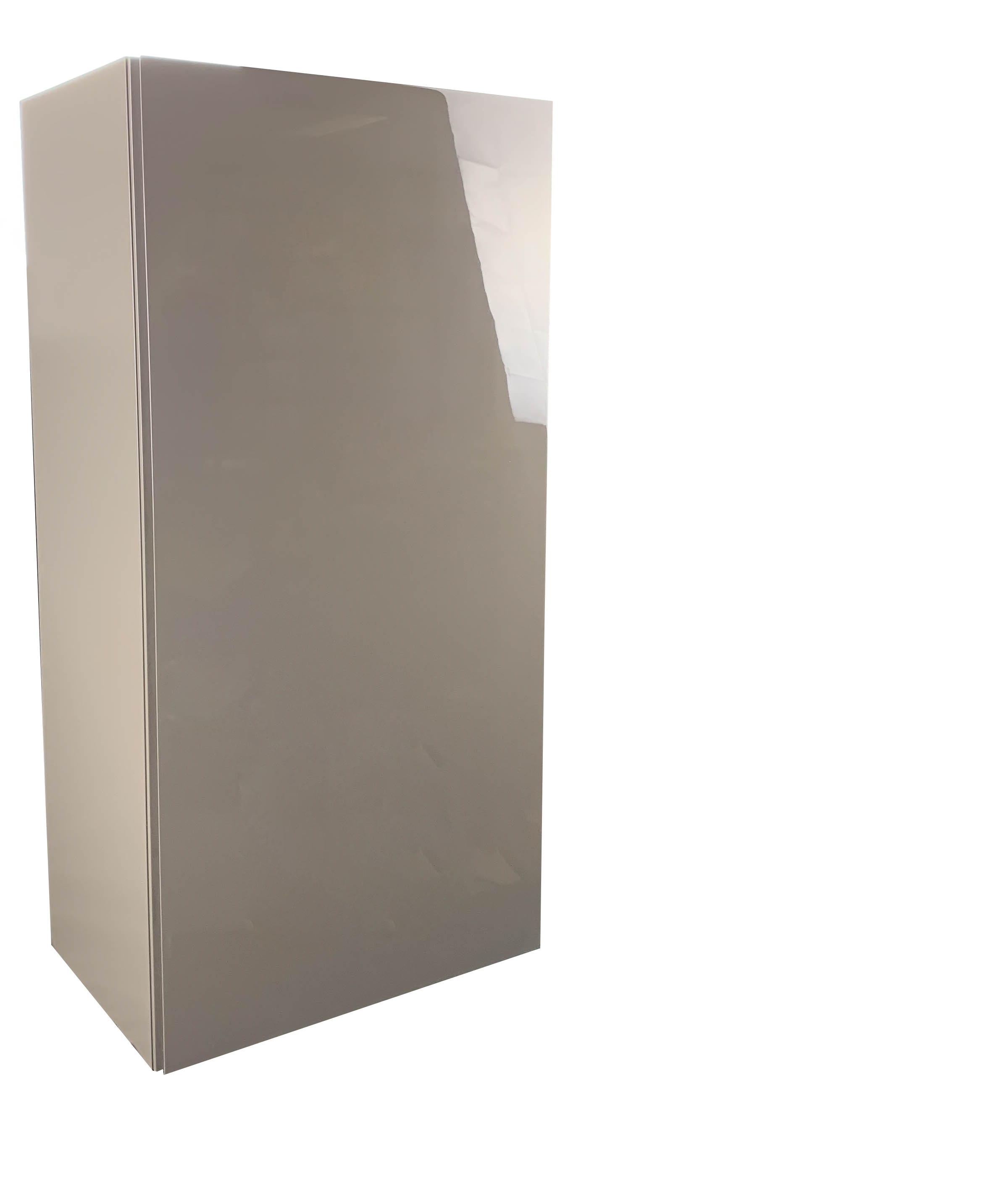 Cosmic 719887957 Block Matte Mink Cabinet with Glossy Mink Doors