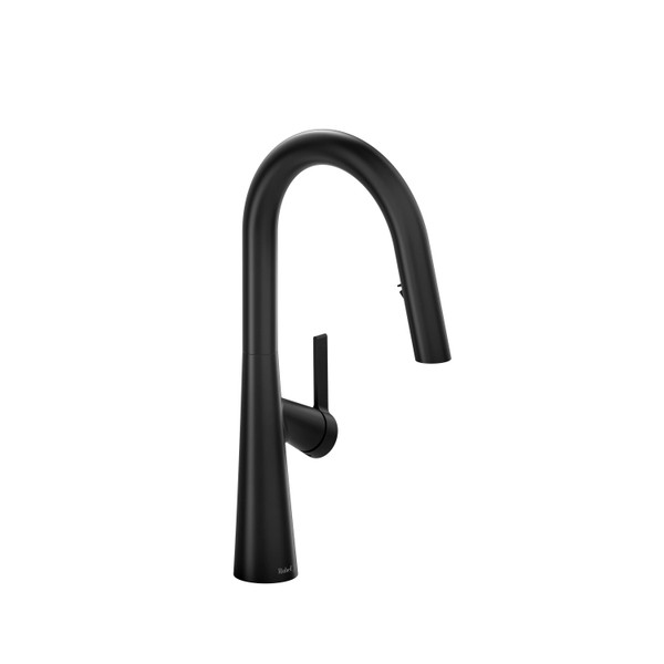Rohl LK101BK Ludik™ 1.75 GPM Deck Mounted Pull-Down Kitchen Faucet in Black