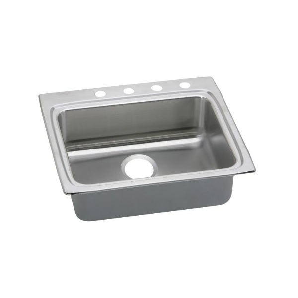 Elkay LRAD2522503 3-Hole Gourmet 22-Inch X 25-Inch Single Basin Drop-Inch Stainless Steel Kitchen Sink