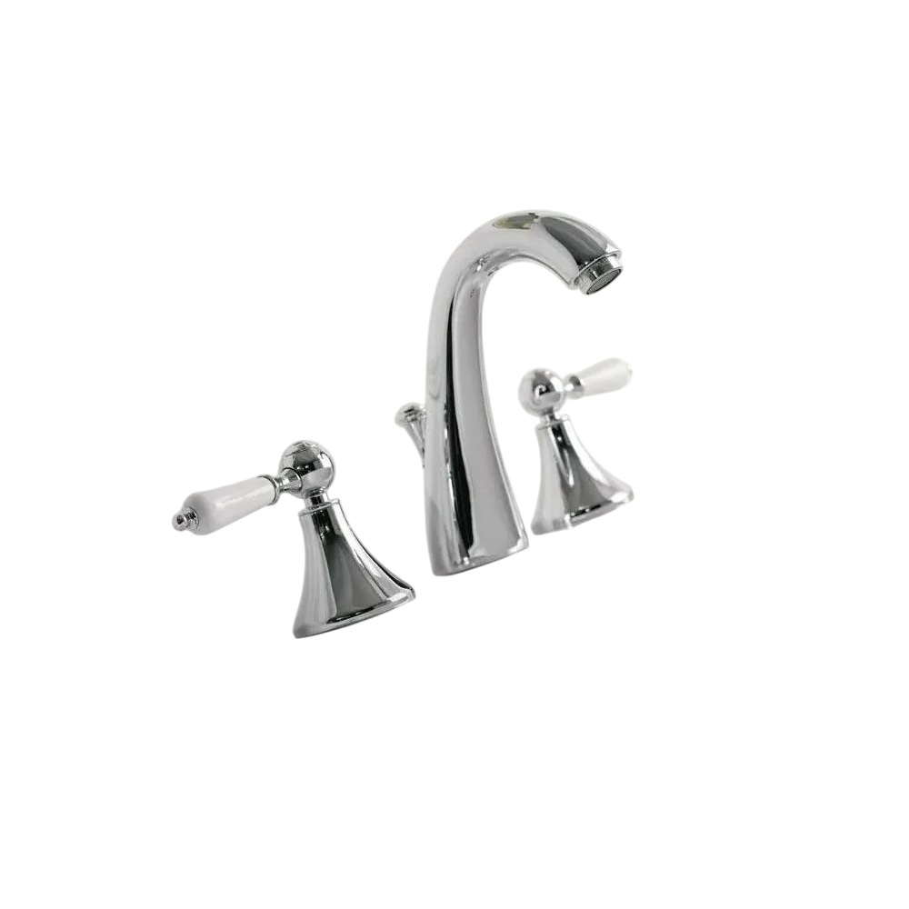 Zazzeri 330100 Mille Lever Handle Widespread Faucet with Pop Up Drain in Polished Chrome