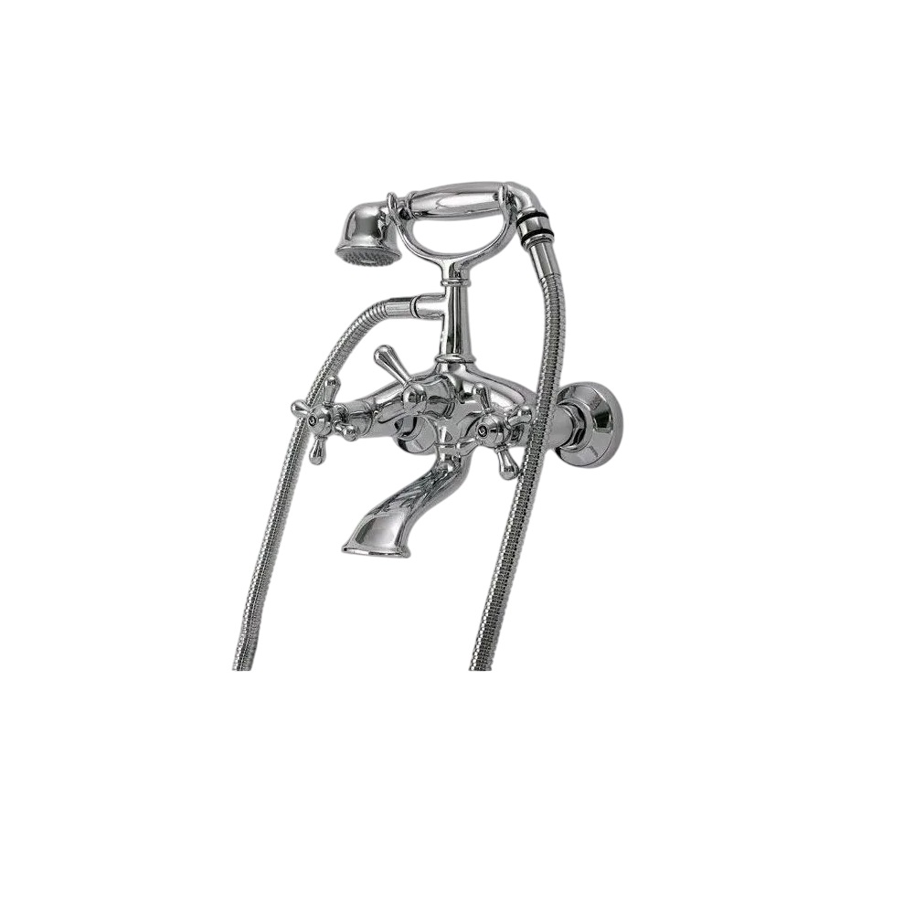 Zazzeri 330401 Mille Expansion Tub Set in Polished Chrome and Polished Brass