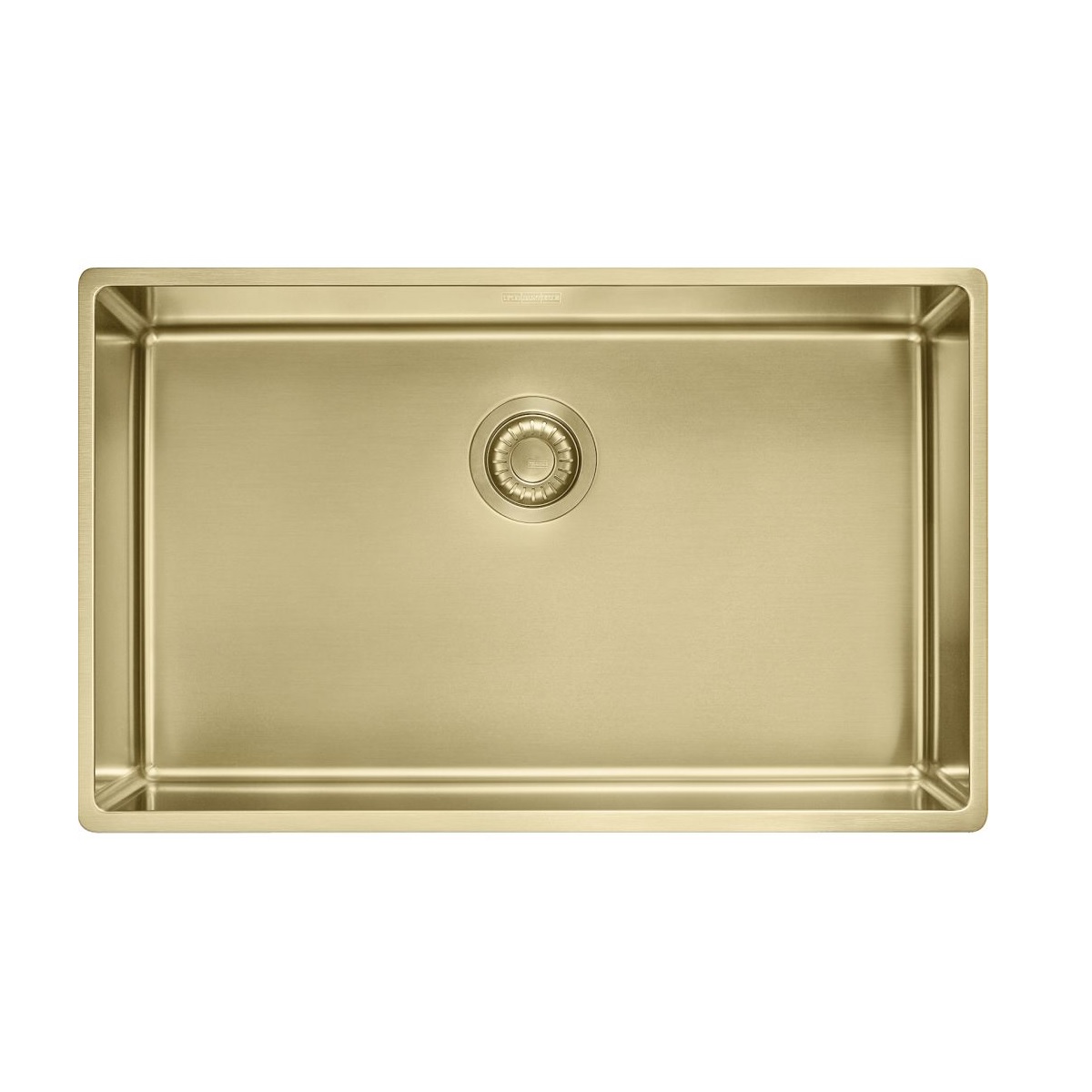 Franke MMX11027-GLD-WKC Mythos Masterpiece 29" L X 18" W X 8" D Undermount Rectangular Single Bowl Kitchen Sink in Gold