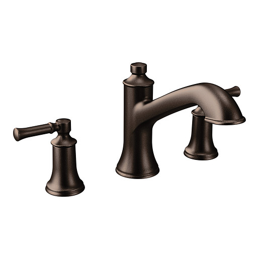 Moen T683ORB Dartmoor Two-Handle Roman Tub High Arc Faucet in Oil Rubbed Bronze