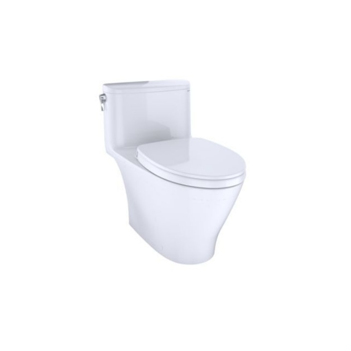 Toto MS642124CEFG#12 Nexus® One-Piece Elongated 1.28 GPF Universal Height Toilet with CEFIONTECT® and SS124 SoftClose Seat, WASHLET®+ Ready in Sedona Beige