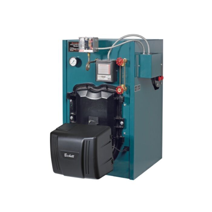 Burnham MST396SL-HB, Megasteam, 127 Input MBtu, 86% AFUE, Less Heater Hydrolevel, Oil Fired Steam Boiler, Chimney Vent with Beckett Burner