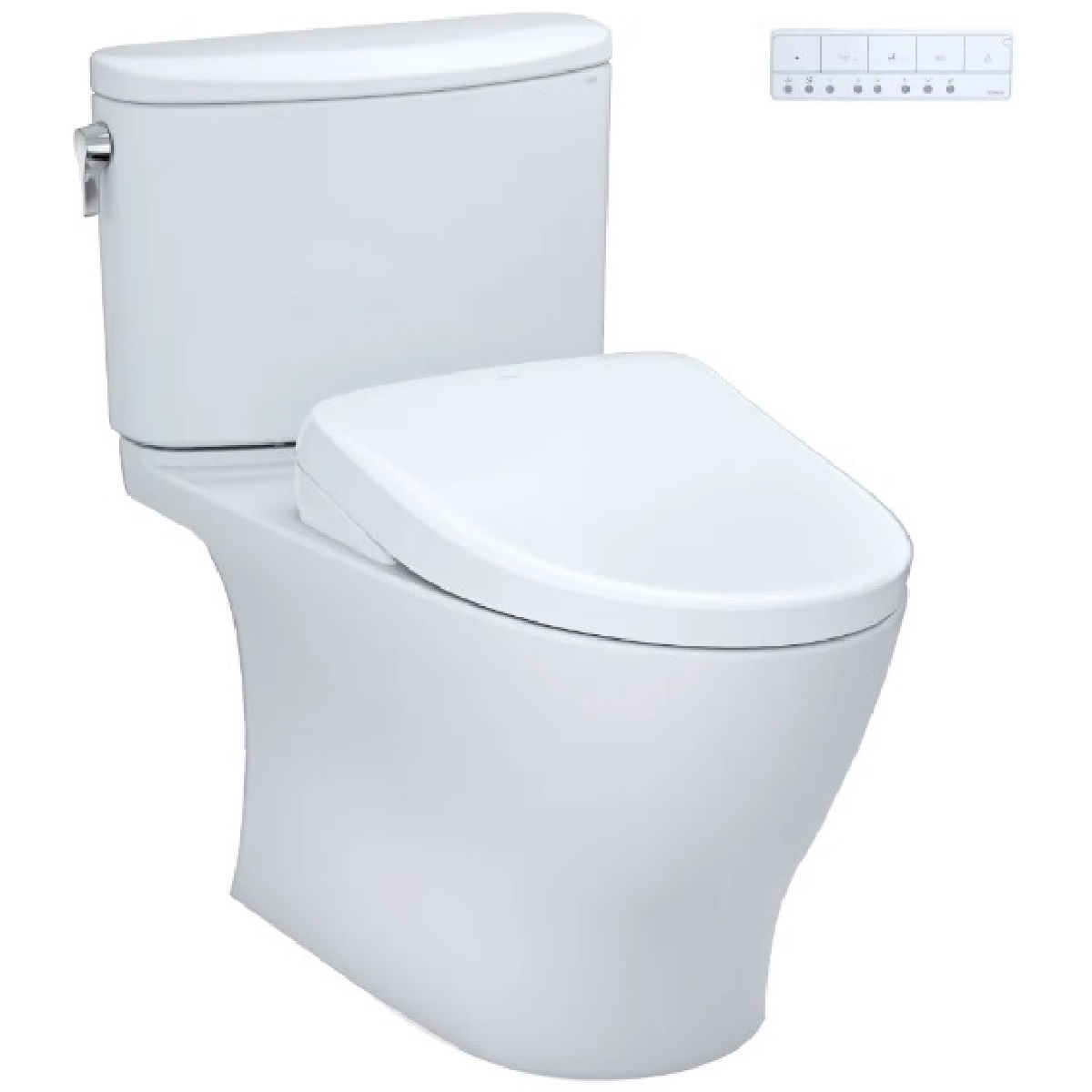 Toto MW4424736CEFG#01 Nexus® 1.28 GPF Two-Piece Elongated Toilet with S7A Contemporary Bidet Seat in Cotton White