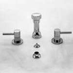 Newport Brass 1509/15S East Linear Double Handle Bidet in Satin Nickel