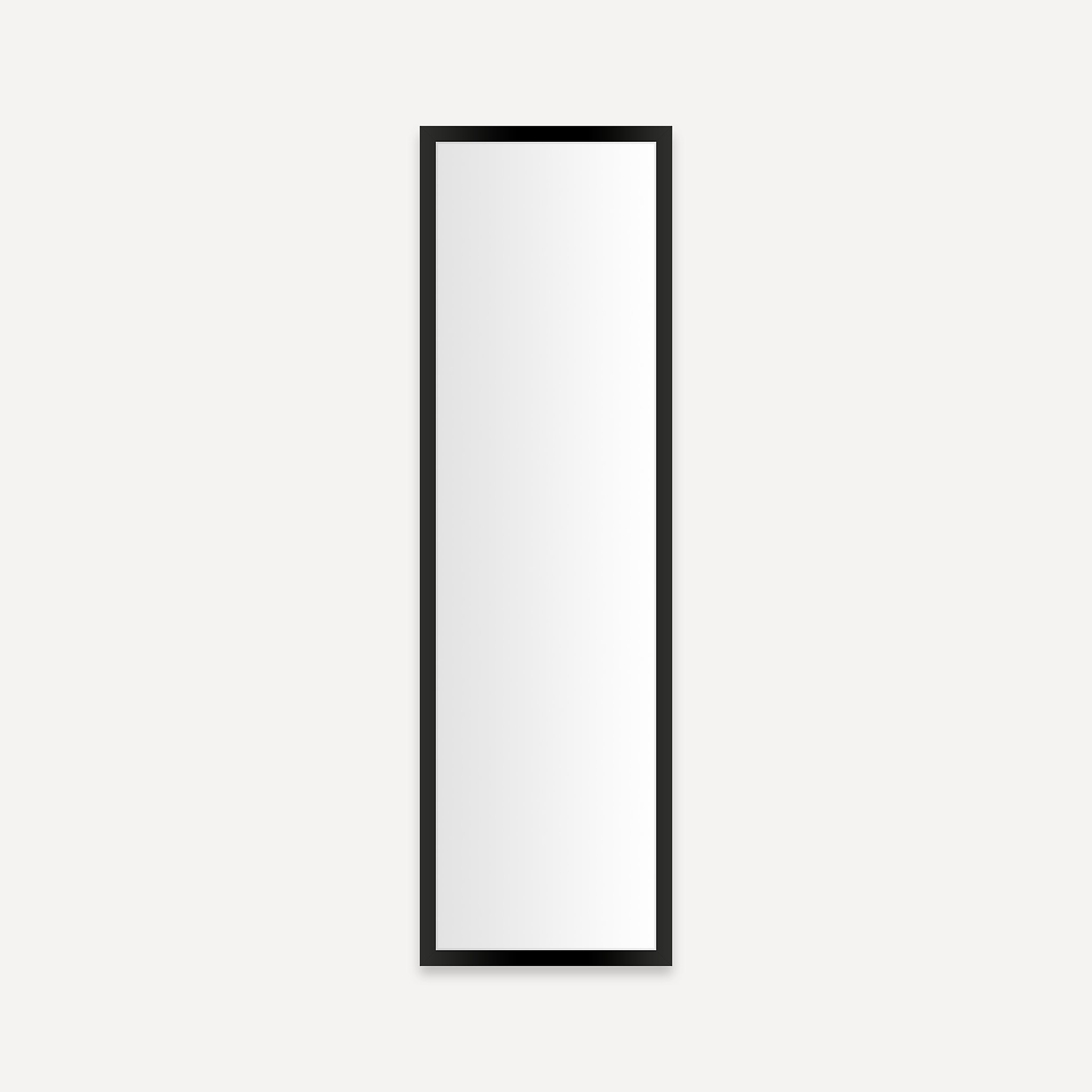 Robern PC1240D4TLE83 Profiles Framed Cabinet, 12" W X 40" H X 4" D, Matte Black, Electrical Outlet, USB Charging Ports, Left Hinge
