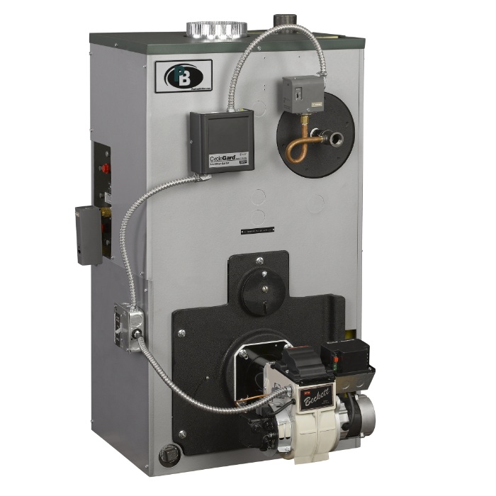 Peerless 1604022 ECT-E-04-S 210 Input MBtu - 85% AFUE - Residential Oil-Fired Steam Boiler Natural Draft - (Knockdown - Burner Sold Separately)