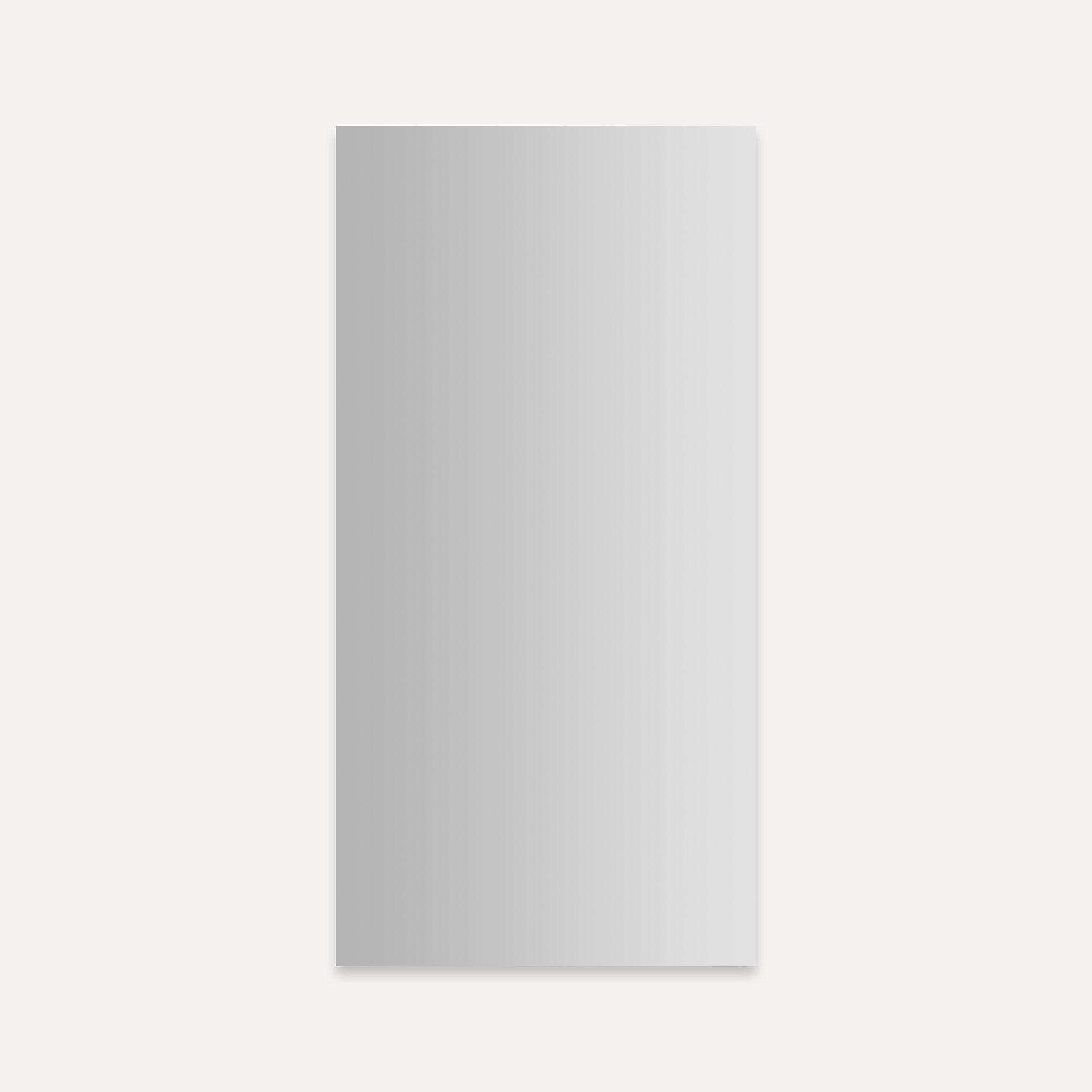 Robern PLM2040G PL Series Cabinet, 20" W X 40" H X 4" D, Flat Top, Polished Edge, Classic Grey Interior, Non-Electric, Non-Handed (Reversible Hinge)