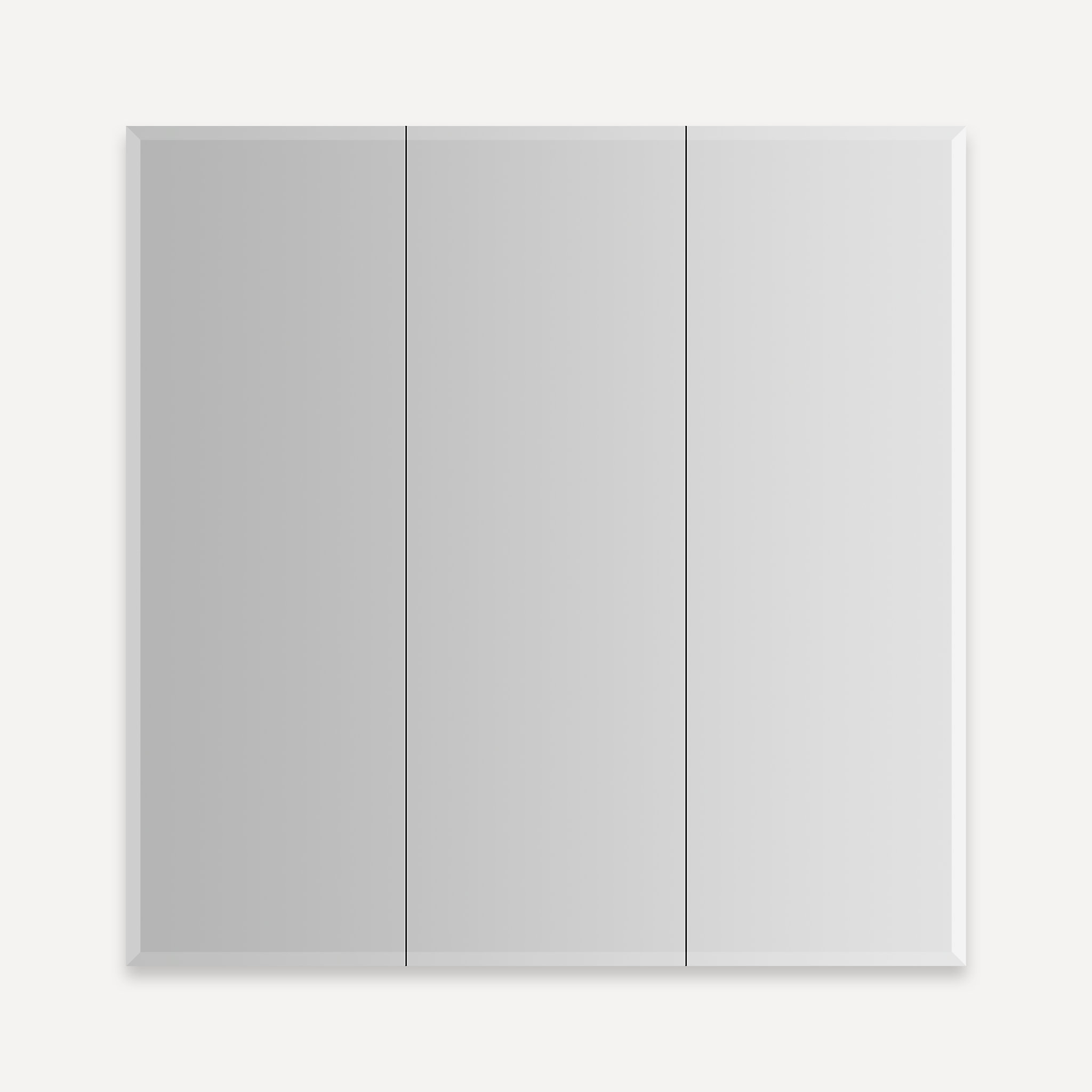Robern PLM3030G PL Series Cabinet, 30" W X 30" H X 4" D, Three Door, Bevel Edge, Non-Electric
