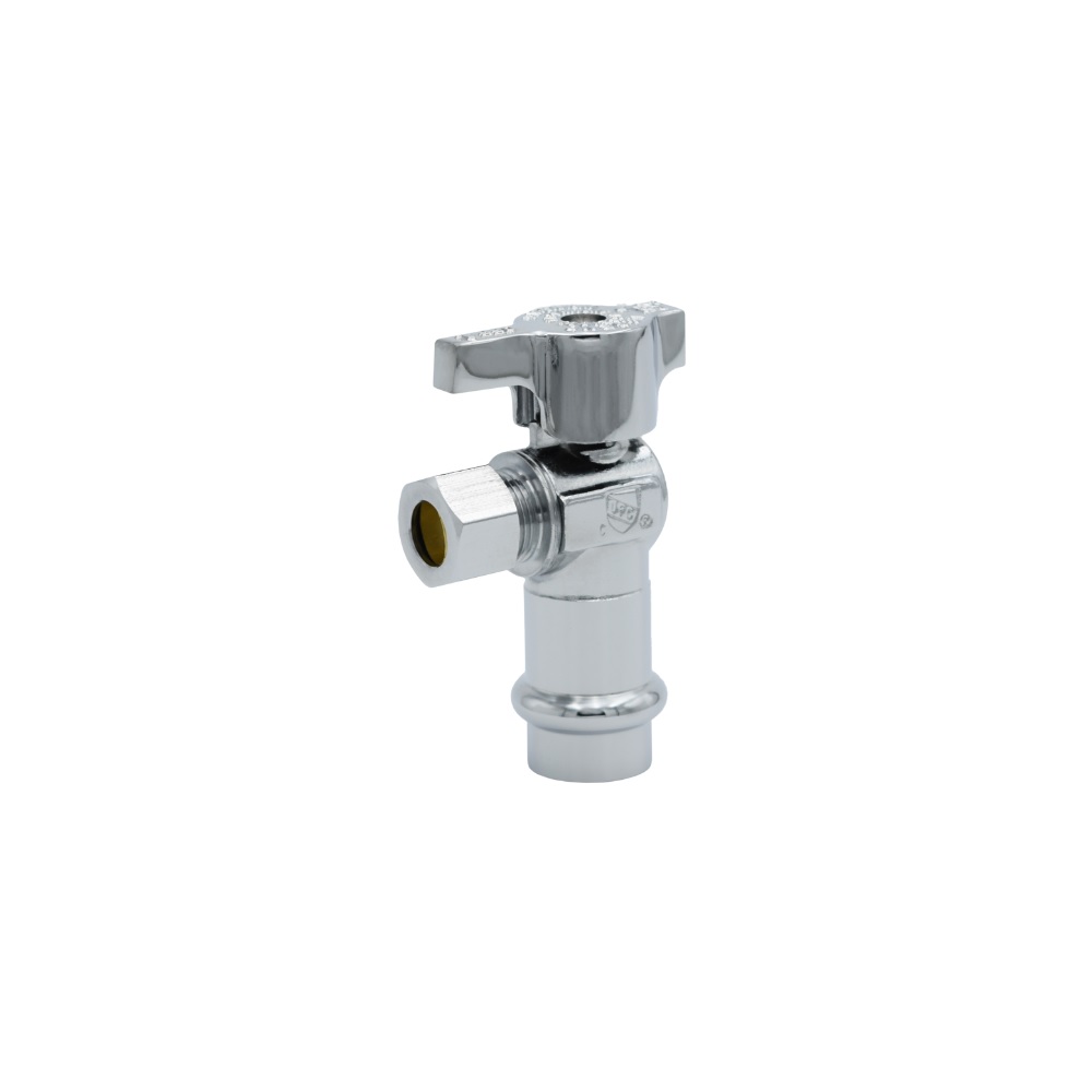 Legend 114-904PNL 1/2" Press  X 1/4" OD Angle Stop
