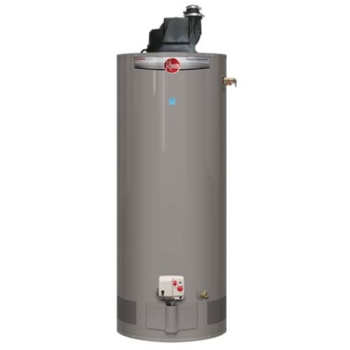 Rheem PROG50-42N RH67 PV Classic 50 Gallon Tall Residential Natural Gas Water Heater - Power Vent - 6 Year Warranty