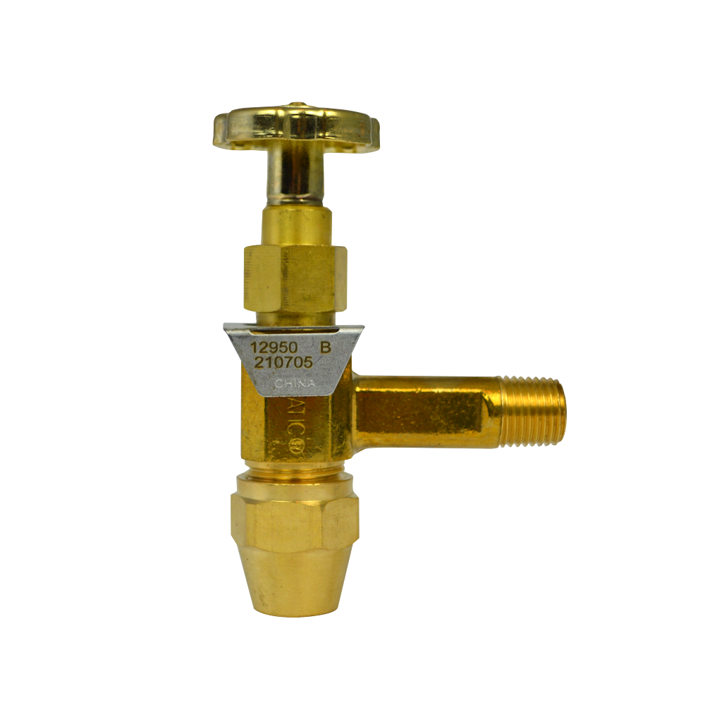 Firomatic 12950 1/2" ODF Inlet x 1/4" MPT  Outlet Fusible Burner Angle Valve