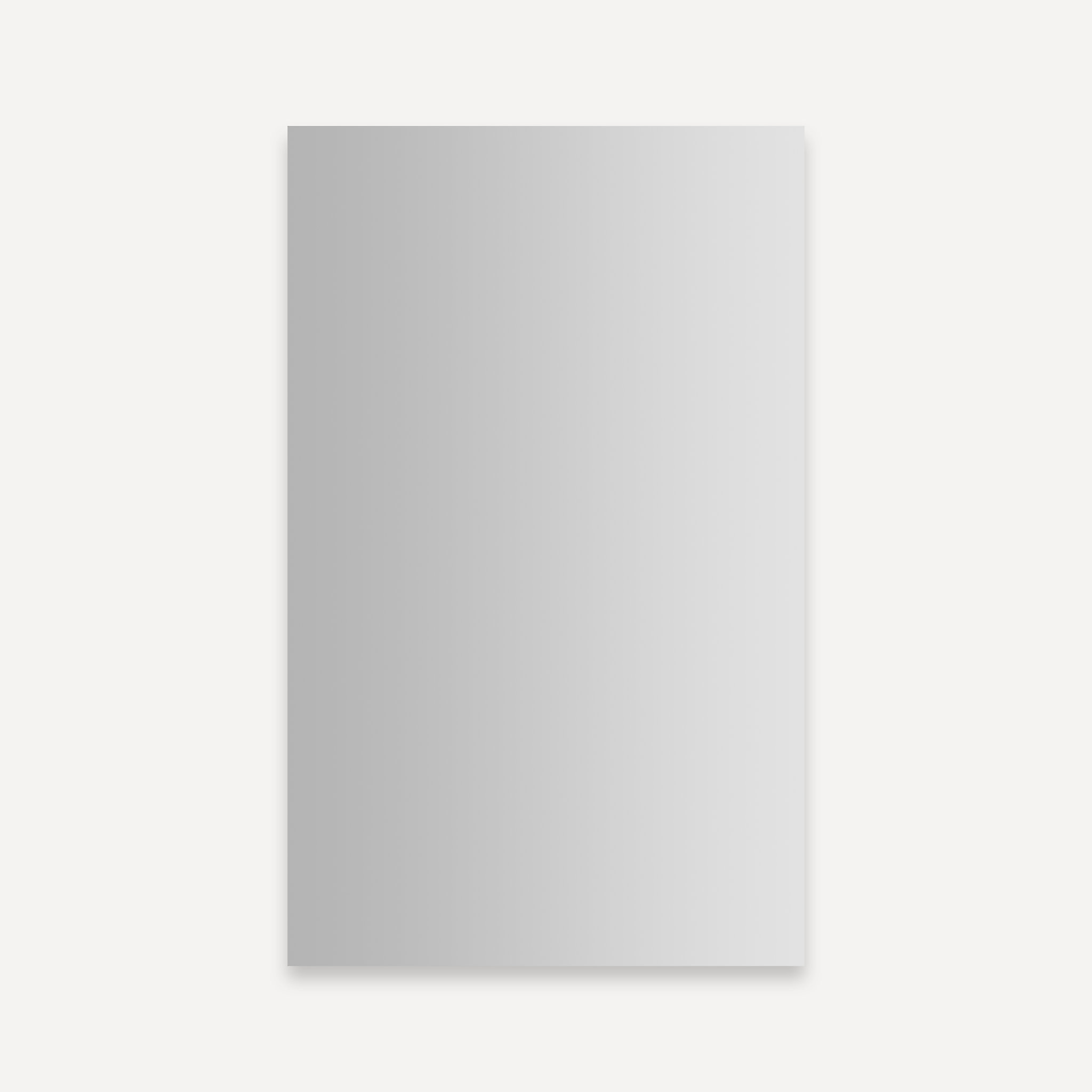 Robern RC1626D4FP1 R3 Series 16" W X 26" H X 4" D Mirrored Bathroom Cabinet Single Door in Polished Edge