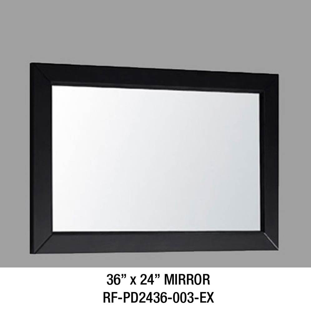 Madeli RF-PD2436-003-WA Elegant - 24"/36" H Framed Mirror in Ash Grey
